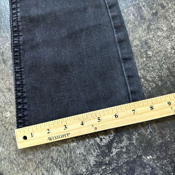 Ana A New Approach Women's Bootcut Faded Black Jeans Distressed Size 28/6 - Picture 11 of 13